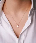 14 Ayar Altın Yonca Kolye 3